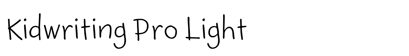 Kidwriting Pro Light